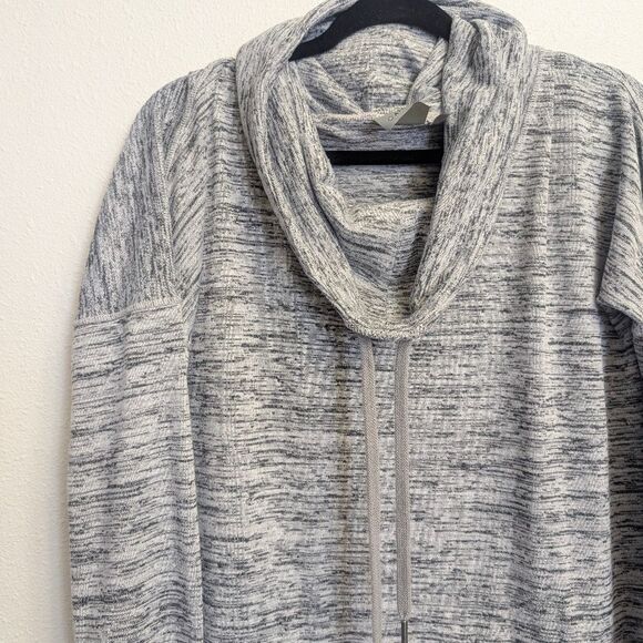 Athleta Sport It Cowl Neck Sweater Dress Heather Grey Size Medium Tall - Picture 4 of 7